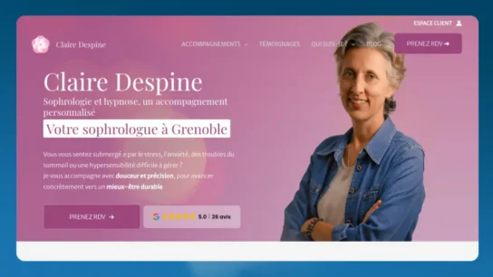 Site de Claire Despine, sophrologue à Grenoble